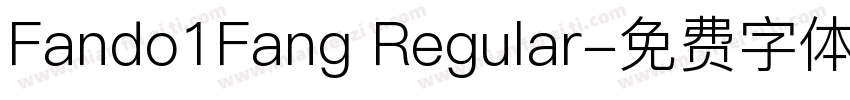 Fando1Fang Regular字体转换
